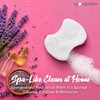 Spongables Pedi Scrub Foot Exfoliating 5+ Wash Travel Sponge, Lavender,