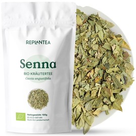 Organic Senna Tea 100 g (50 Cups) | Senna Leaf Tea, Cut Sennes Leaves | 100% Senna Leaves Replantea