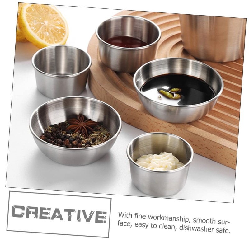 KICHOUSE Multi-function Sauce Holders Salad Dressing Bowls French Fries Ketchup