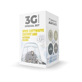 AK Interactive WWII Luftwaffe Cockpit & Interior Colors 3Gen Paint Set (AK11722)