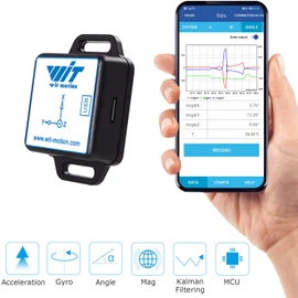 [Bluetooth Accelerometer+Inclinometer] BWT901CL MPU9250 High-Precision 9-axis Gyroscope+Angle(XY 0.05° Accuracy)+Magnetometer with Kalman Filter, 200Hz High-Stability 3-axis IMU Sensor for Arduino