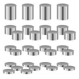 30pcs Car Weights for Pinewood Derby, 1/2oz, 1/4oz, 1/8oz, 1/16oz Tungsten Buffer Cylinder Weights 5.63oz Car Counterweight to Maximize Racing Performance