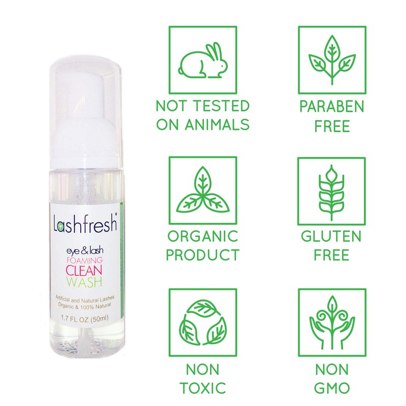 Lashfresh Foaming Clean Wash for Eyelash Extensions and Natural Lashes