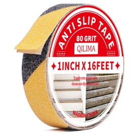 QILIMA Anti Slip Grip Tape, 1 Inch x 16.5 Feet, Yellow, Waterproof, Non Skid Tape for Stairs, Skateboards, Concrete, Metal, Plastic, Tile, Laminate, Carpet
