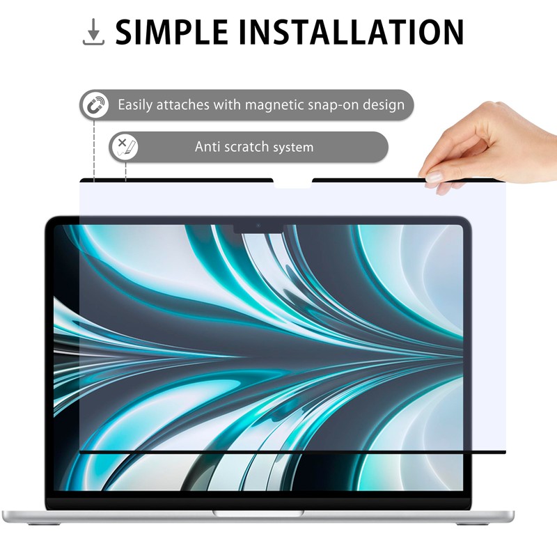 MyGadget Magnetic Blue Light Film [Matte] Compatible with Apple MacBook