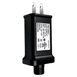 Nehbujin 12V 0.6A LED Power Supply TS-12V0.6A LED Transformer Class 2 Power Unit US Plug Adapter Replacement, Seasonal-Use LED Driver for LED String Light, Christmas Holiday Lighting (12V0.6A)