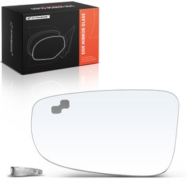A-Premium Left Driver Side Heated Mirror Glass with Backing Plate - Compatible with Mazda 3 2014 2015 2016 - Exterior Side View Flat Mirror with Blind Spot Detection