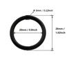 Wuuycoky Black 1.25" Inner Diameter O-rings Rings Non Welded Strap