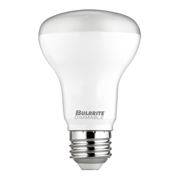Bulbrite LED R20 Dimmable Medium Screw Base (E26) Light Bulb, 50 Watt Equivalent, 3000K, Frost