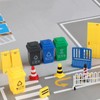 SHIDXIB 10Pcs Creative Trash Can Miniature Mini Trash Bin Sorting