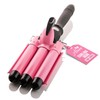Alure Three Barrel Curling Iron Wand Hair Waver with LCD