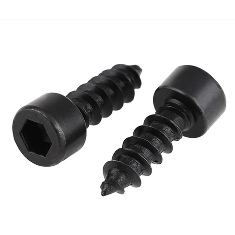 FEEIMOL Carbon Steel Self Tapping Screws Black Hex Socket Screws