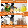PUSCRIENO 2 Pack 1.1 Gallon Square Super Wide Mouth, Airtight