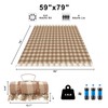 Picnic Blanket Extra Large Waterproof with Strap 59"x79" - Machine