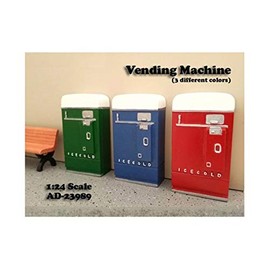 1 Piece Vending Machine Accessory Diorama Green For 1:24 Scale Models by American Diorama 23989G
