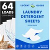 Lucent Globe Laundry Detergent Sheets - Pre-Measured Laundry Sheets -