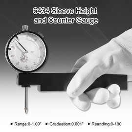 SMALLFATW 6434 Sleeve Height and Counter Bore Gauge Fit for All Diesel Engines Range: 0-1.00" Graduation: 0.001" Reading: 0-100