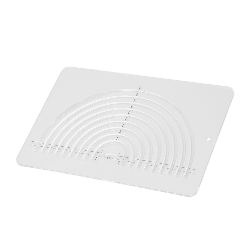 Circle Quilting Ruler Semicircle Durable Clear Acrylic Highly Accurate Wide