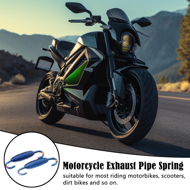 Motorcycle Exhaust Pipe Spring Universal Stainless Exhaust Springs Metal Muffler