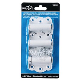 Wright Products V226WH Spring Loaded Door 2PK Self Closing Hinge, White