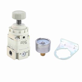Compressed Air Regulator Pneumatic with Gauge Accurate Pressure Reducing Valve
