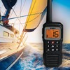 Uniden Atlantis 155 Handheld Two-Way VHF Marine Radio, Floating IPX8