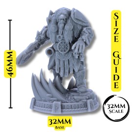 Forged Terrain Descendants of Tyr – 5 Viking Barbarian Miniatures | 32mm Scale Resin Models | Daybreak Miniatures | Unpainted RPG Figures | D&D Playable Characters & Wargaming Heroes