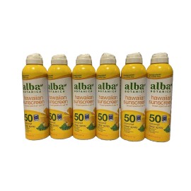 Alba Botanica Broad Spectrum Sunscreen Spray SPF 50 Coconut 6pk 6 oz (check BB!)