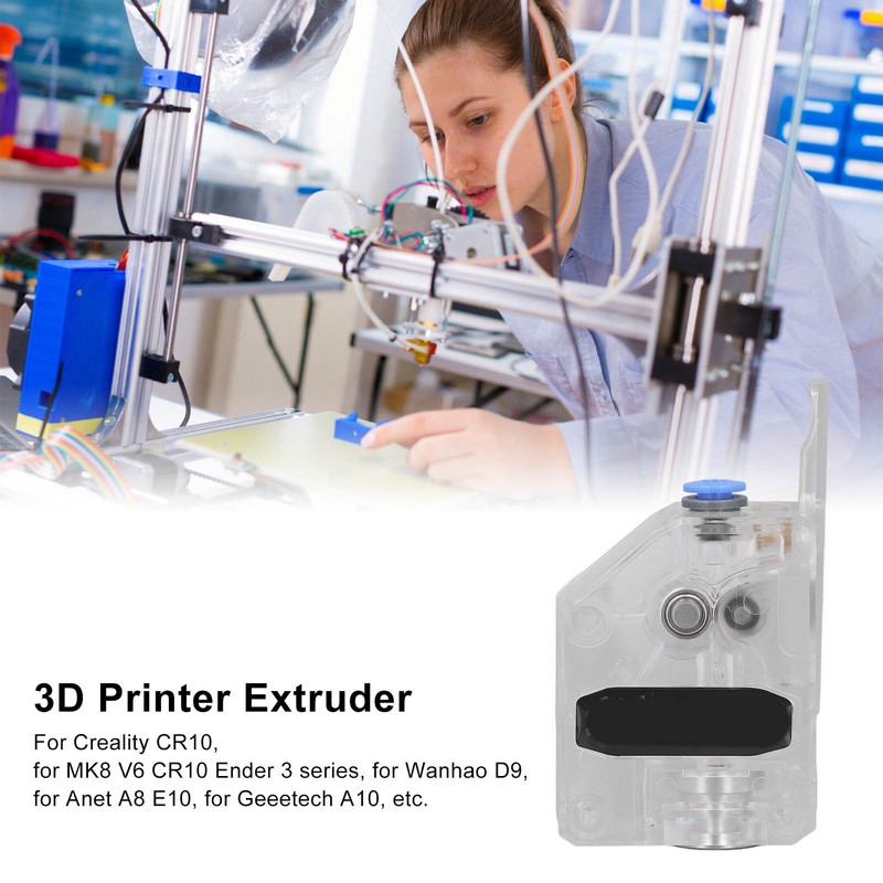 3D Printer Extruder Dual Gear 1.75mm Filament Feed Printing Accessory