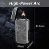 TIKIUKI Electric Rechargeable Big Flame Arc Type-C Plasma Lighter Windproof