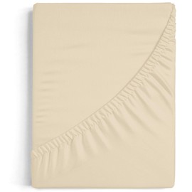 Burrito Blanco | Fitted Sheets 105 x 190/200 cm | 105 cm Bed 100% Cotton Fabric | A8 Beige Design