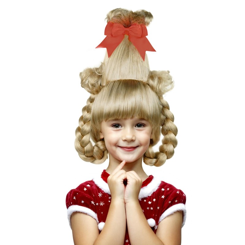 Probeauty Long Blonde Braid Wig for Girls Kids, Christmas Child