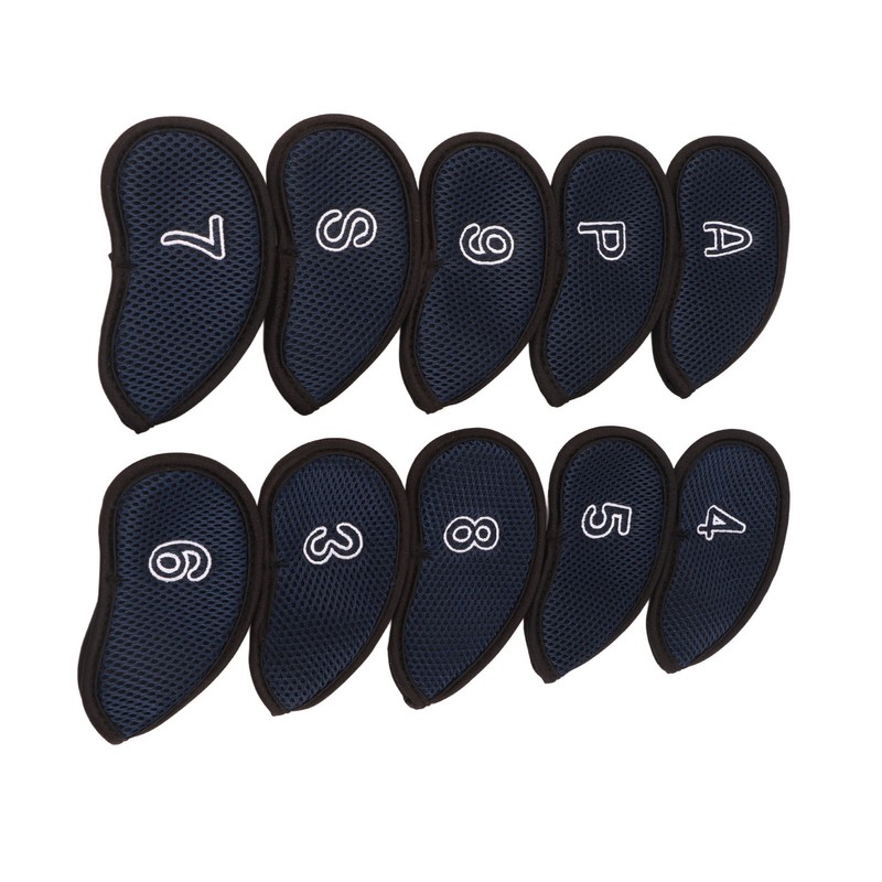 10pcs Golf Iron Covers Set with Numbers Waterproof Golf Head