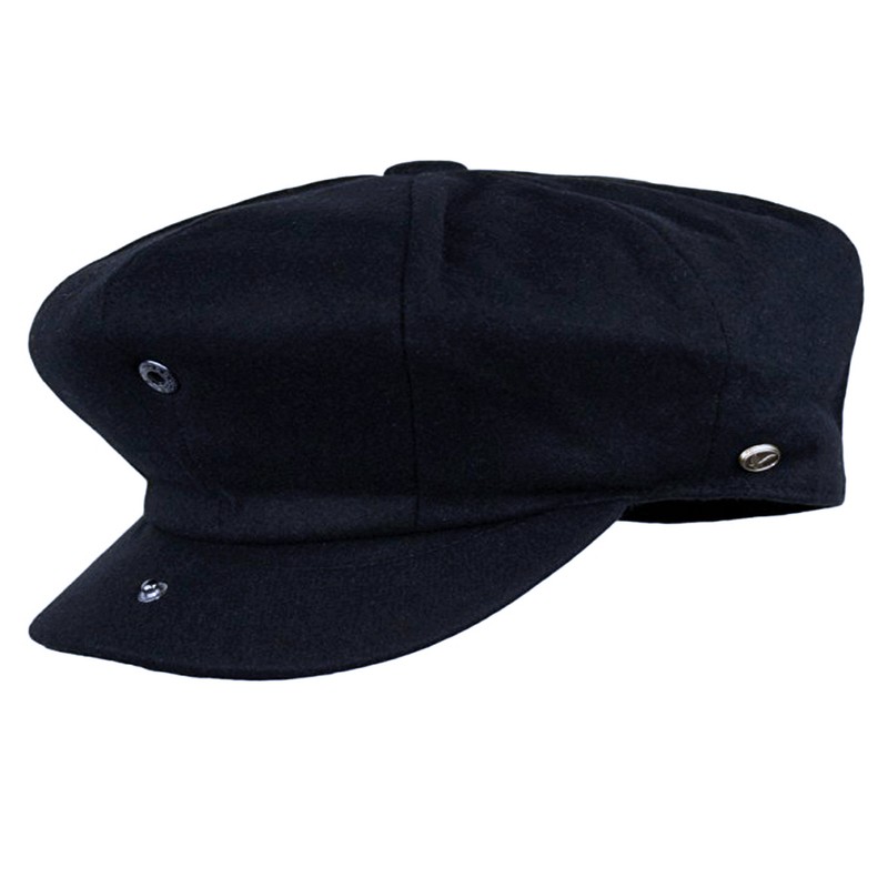 Gorro clásico de 8 paneles de mezcla de lana para