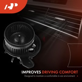 A-Premium HVAC Heater Blower Motor and Resistor Assembly Compatible with Volvo Vehicles - XC90 2003-2014, S60 2001-2009, XC70 2003-2007, S80 1999-2006, V70 2001-2007 - Front Side, 2-PC Set