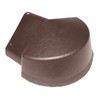 Brown Enviro Tile Ridge Apex Cover Radius End Cap Slate