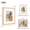 8x10 Picture Frame Set of 4, Displays 5x7 with Mat