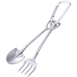 VINTAGEINOX Vintage Inox Scoop S Set of 2 Pieces with Carabiner, Made in Japan