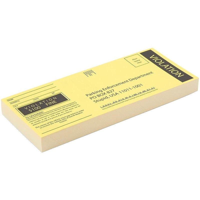 BLUE PANDA 100 Sheets Fake Parking Tickets - Parking Violation