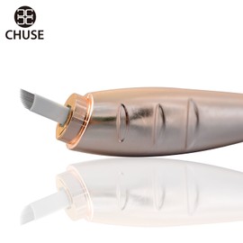 CHUSE M66 Microblading Pen 12 SLOPED Disposable Pen with Sterilised Micro Blades Gold (5 Pieces/Pack)