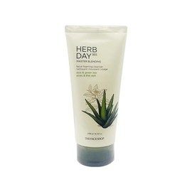 The Face Shop Herb Day Master Blending Facial Cleansing Foam Aloe 170ml / 더페이스샵 허브데이 마스터 블렌딩 페이셜 클렌징폼 알로에 170ml