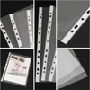 100Pages Sheet Protector 11-Hole Sheet Protector Clear 11-Hole Sheet Protector