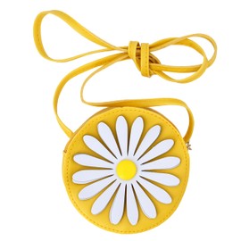 EANAGO Flower Handbag for Children – Modern Shoulder Bag with Adjustable Shoulder Strap for Girls in Nursery and Primary School – Bag Girls Bag, yellow