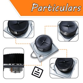 LEVANLIGHT Bathroom Fan Assembly for Broan 771, 771-A, Exhaust Fan Motor, 120V, 70CFM, 1.5A, 3000 RPM with Two Prong Plug, Include Motor, Blower Wheel and Mounting Plate Replace# S97017450