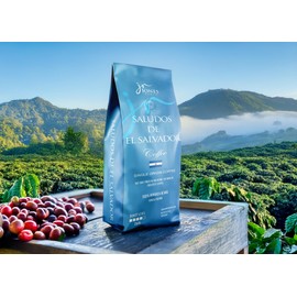 Saludos de El Salvador - Premium Single Origin Dark Roast, 100% Arabica Whole Bean Coffee by Jones Ranch Coffee, 12 oz