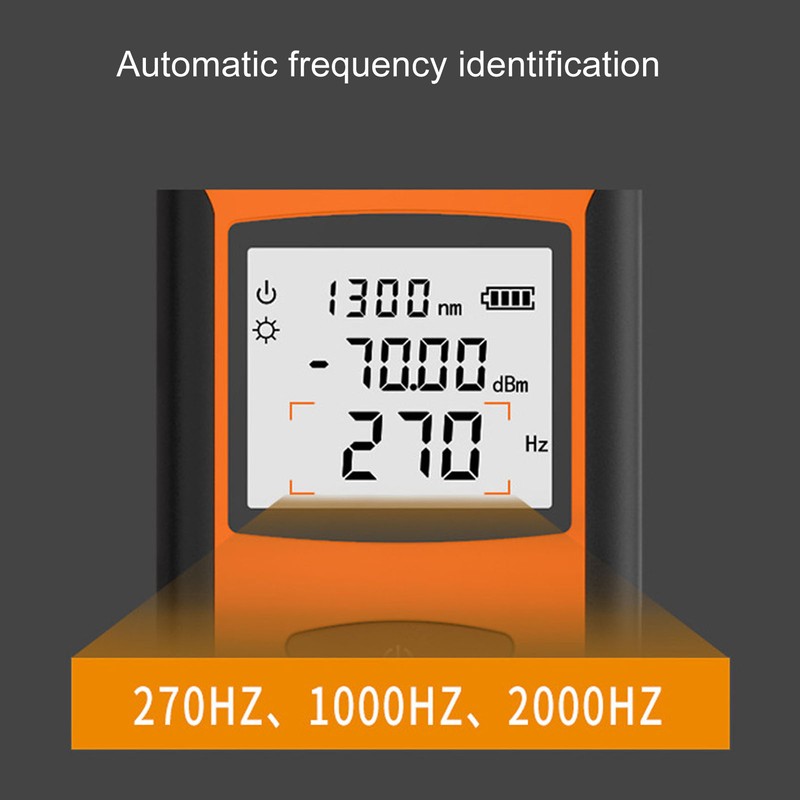 Mini Optical Power Meter High Accuracy Rechargeable Portable Fiber Optic