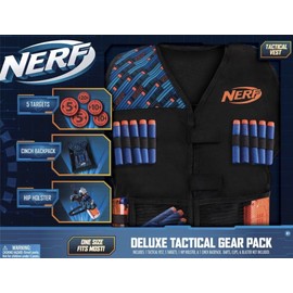 Nerf Deluxe Tactical  Gear Pack, 1 Vest, 5 Targets, 1 Hip Holster, 1 Backpack