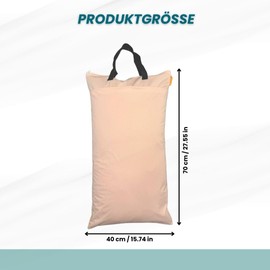 Limea Wet Bag 40 cm x 70 cm, Wetbag, Wet Bag for Nursery, Wet Bag, Nappy Bag, Laundry Bag, Waterproof Bag, Reusable Wetbag, Waterproof Bag, peach, Wet pocket with two compartments