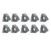 10Pcs Milling Inserts Heat Resistant Tin Plated CNC Cemented Carbide