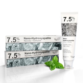 Hydroxyapatite Toothpaste for Advanced Enamel Protection, Fluoride-Free Nano Hydroxyapatite Toothpaste, Gentle and Effective Formula, Fresh Breath, Suitable for Sensitive Teeth 2 Pack